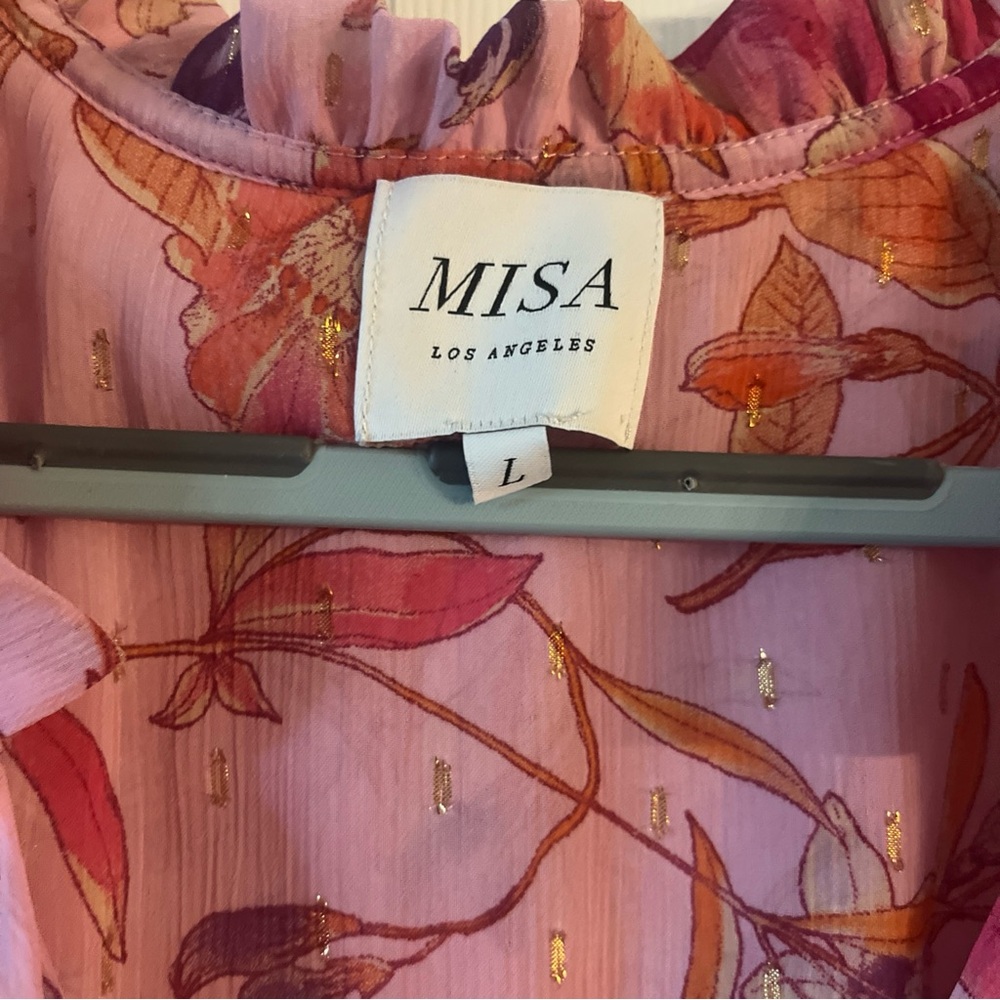 Misa Los Angeles Pink Floral Dress - Picture 5 of 7